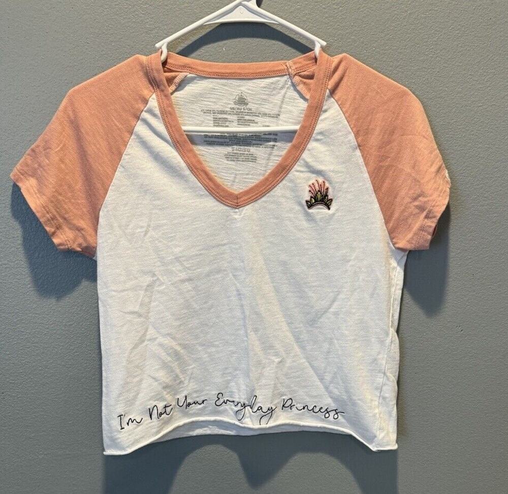 Disney Women's Cropped I'm Not Your Everyday Princess Top Size S